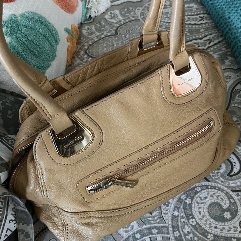Michael Kors Tan Leather Satchel